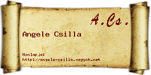 Angele Csilla névjegykártya